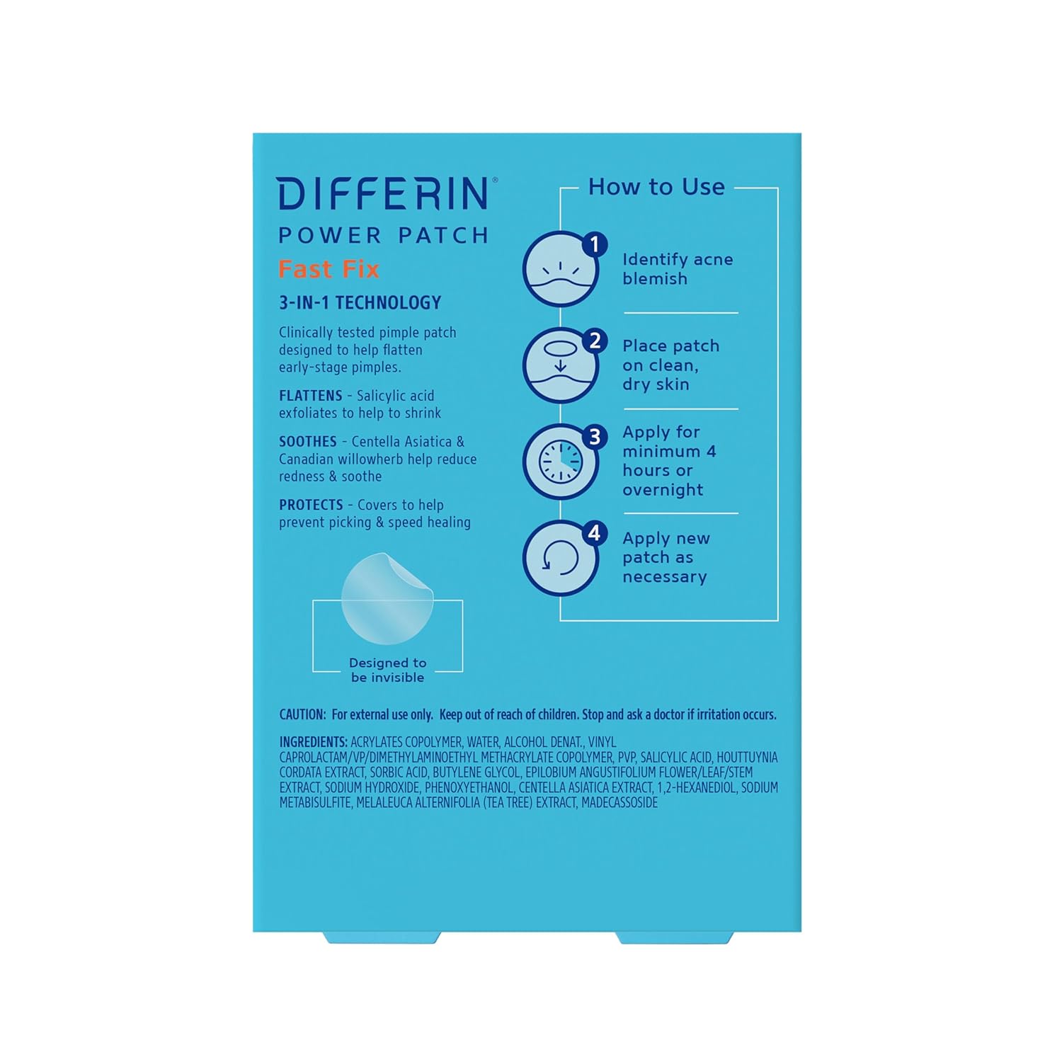 Differin Pimple Patches – Home Office Skincare, Discreet Treatment During 8-Hour Workdays