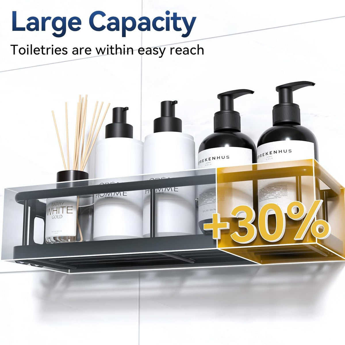 dimensions of 12.09"w x 4.71"d x 2.36"h for large-capacity storage