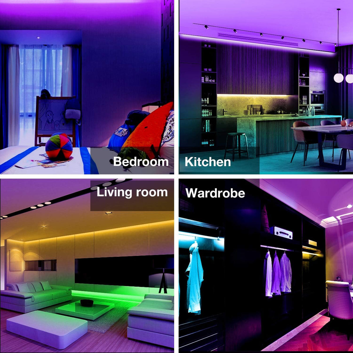 dimmable brightness controlled via included remote