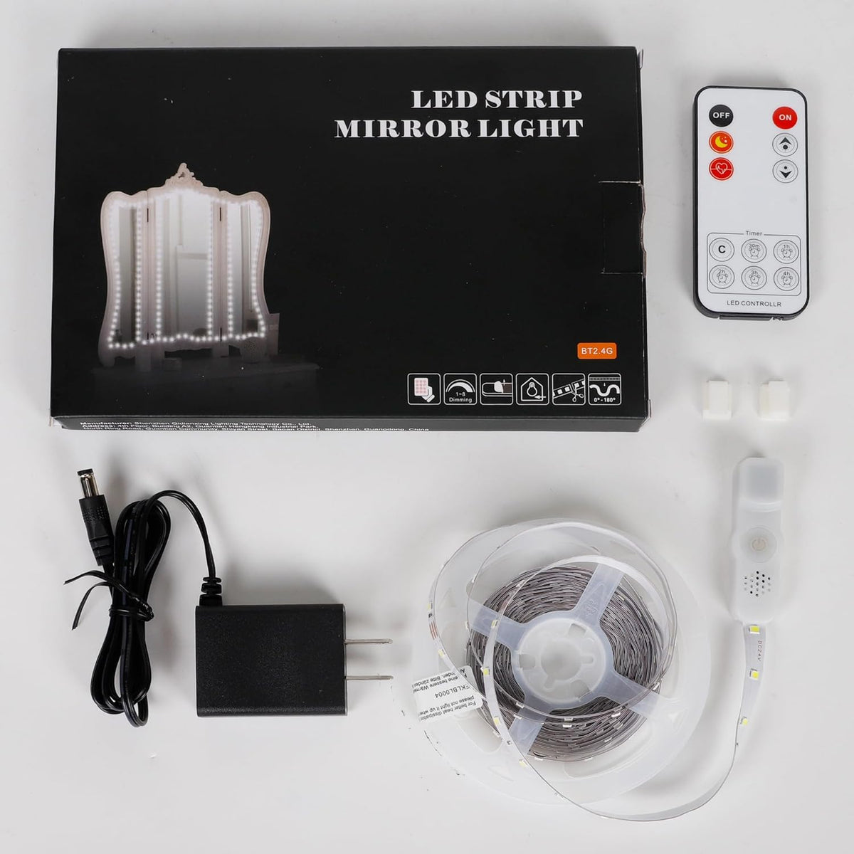 dimmable brightness controlled via touch switch and remote