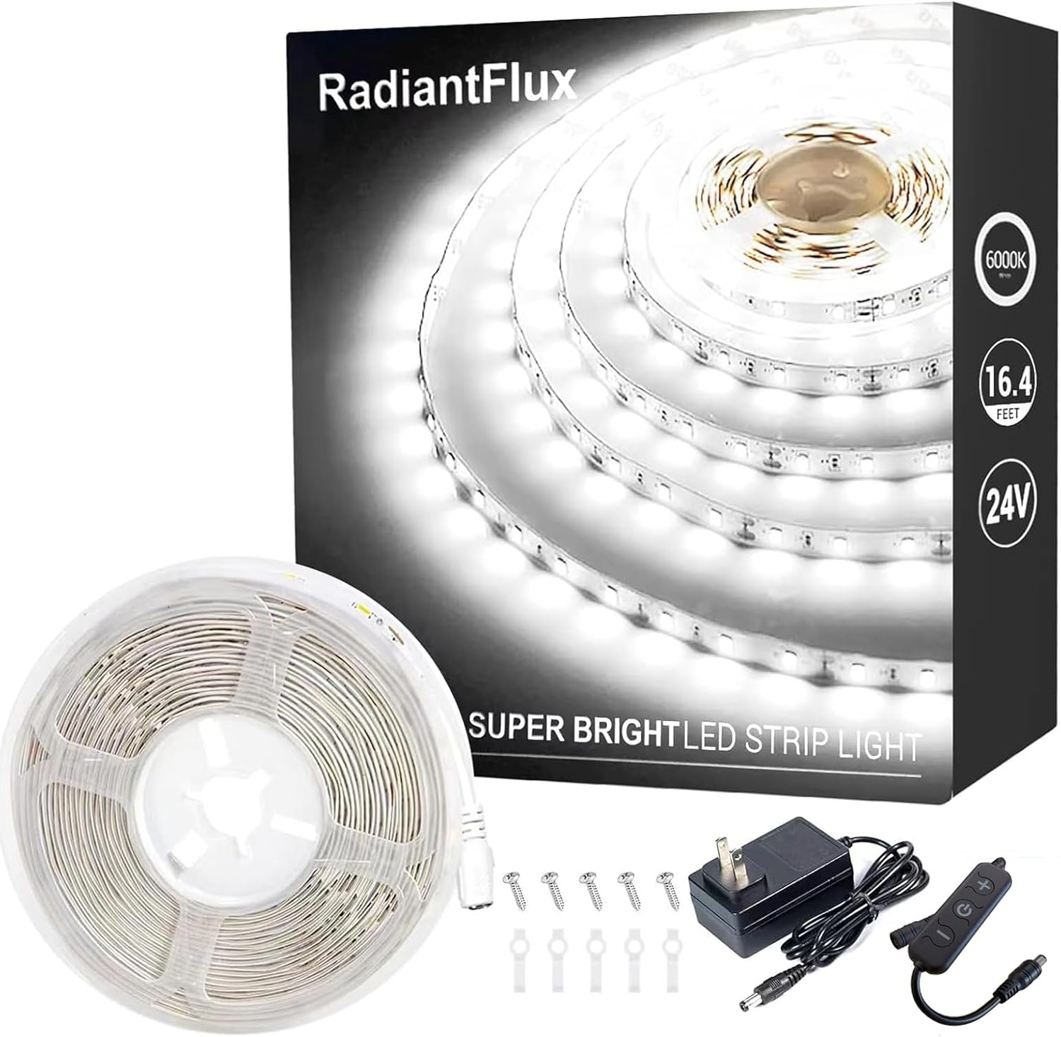 dimmable brightness up to 3840 lumens via included remote control