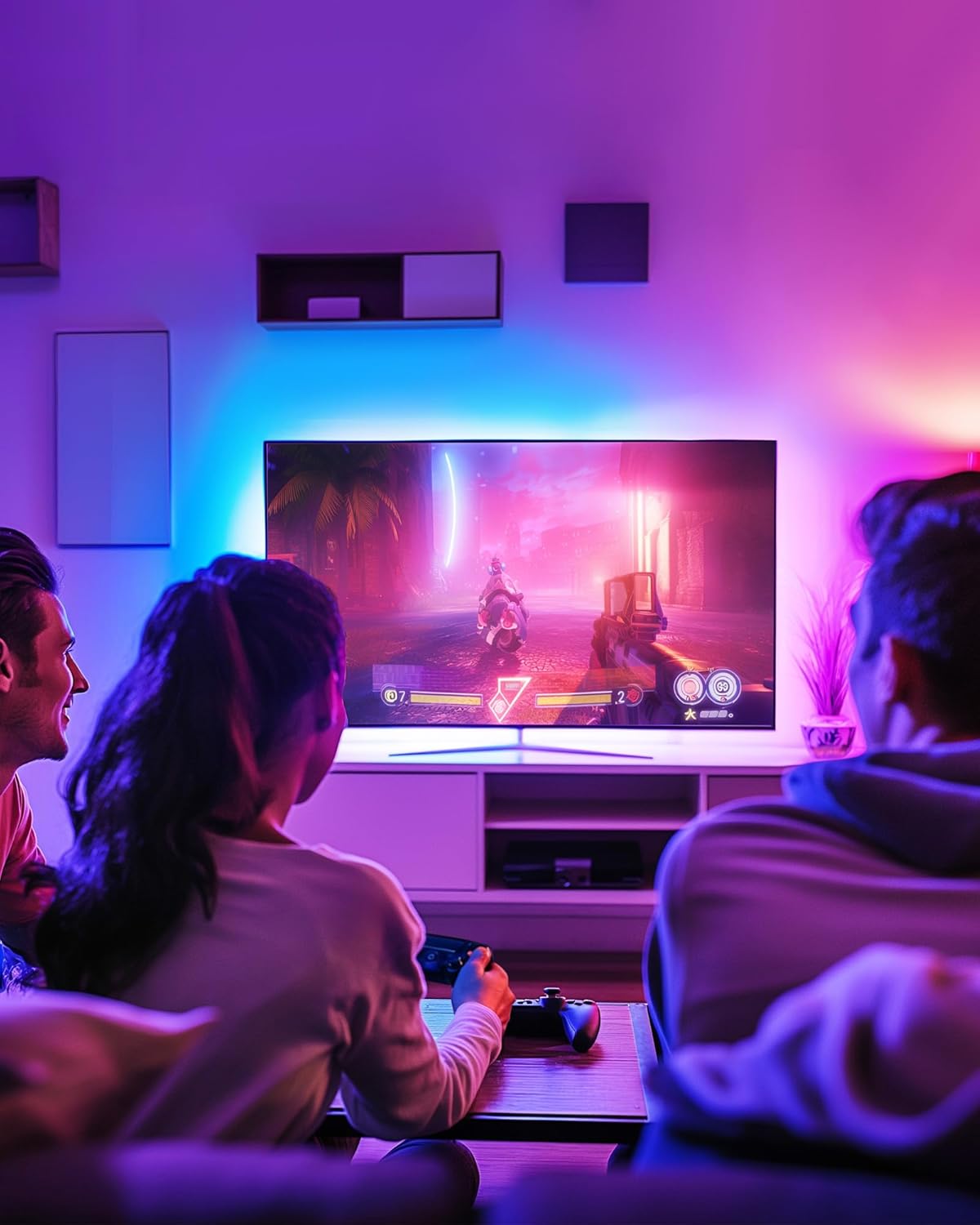 dimmable color-changing light source at 14.4w and 2700k base color temperature