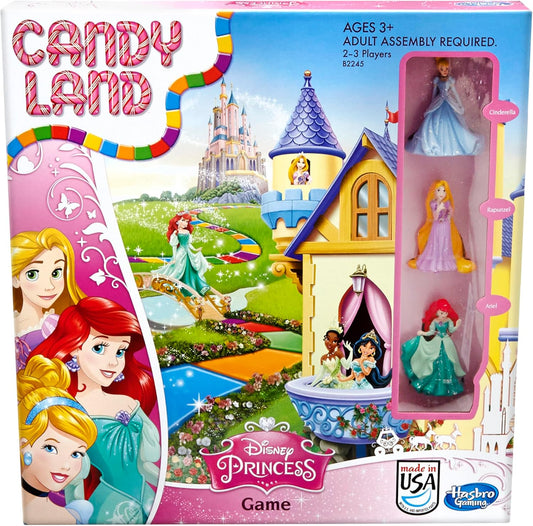 disney princess-themed gameboard featuring illustrations from cinderella, rapunzel, ariel, aladdin, snow white, the little mermaid, and the princess and the frog