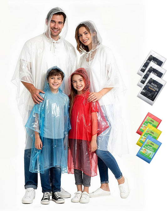 disposable polyethylene construction with integrated hood