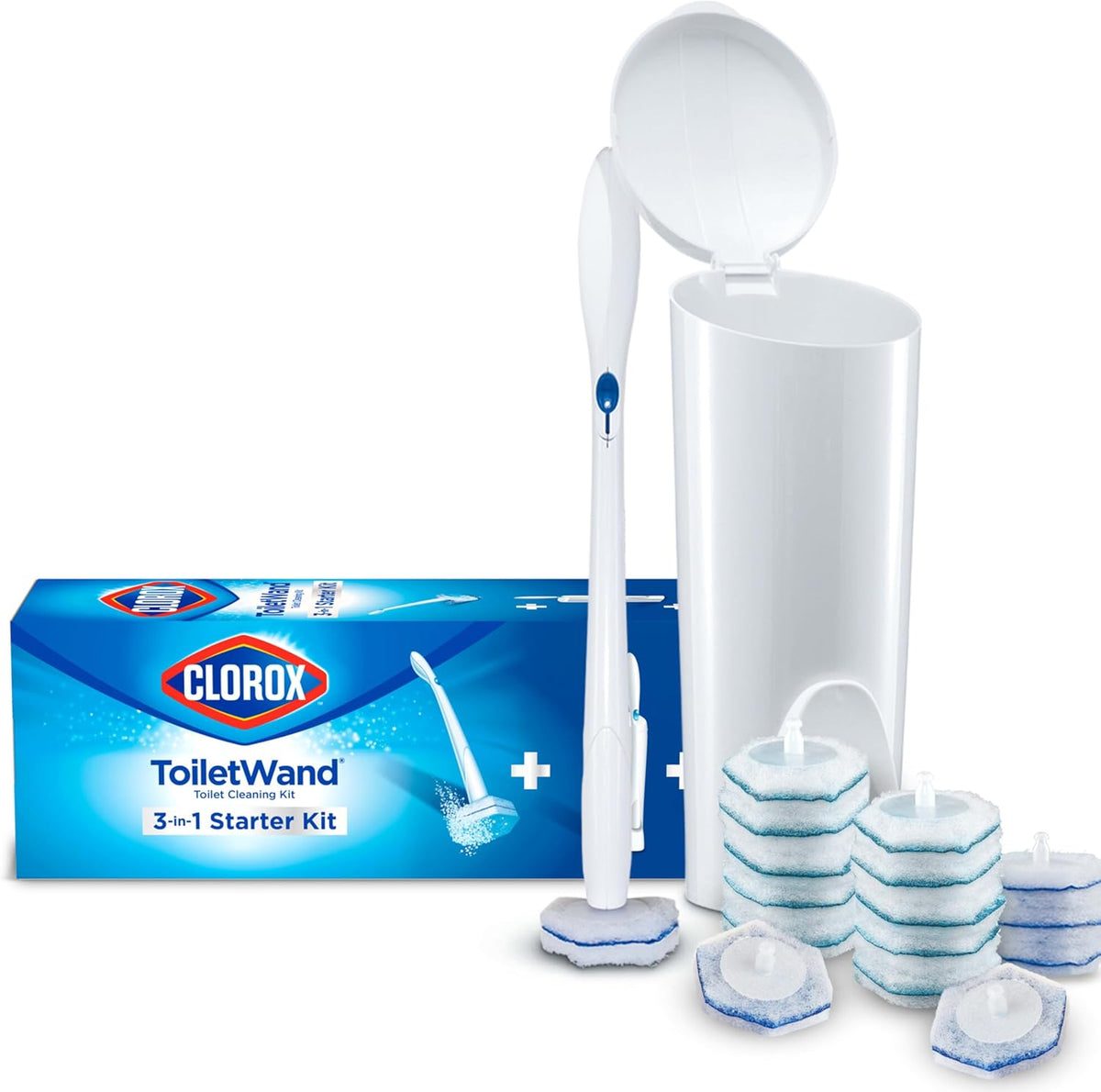 disposable scrubbing pads preloaded with clorox disinfectant cleaner