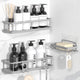 Grey - 3-Piece Set (2 Caddies, 1 Soap Holder)