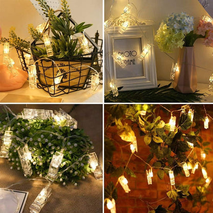 Dopheuor LED Photo Clip Lights – Living Room Aesthetic Accent for Polaroids and Memories