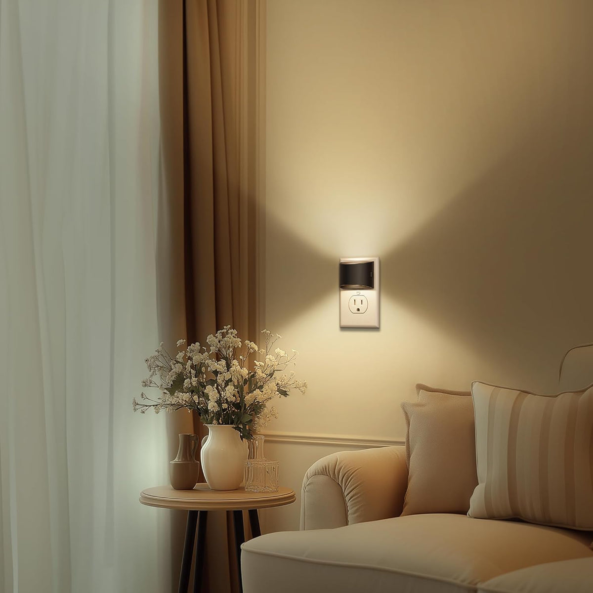 DORESshop LED Night Light – Calming Warm Glow for Bedtime Wind Down Routine, Bedroom and Reading Nook