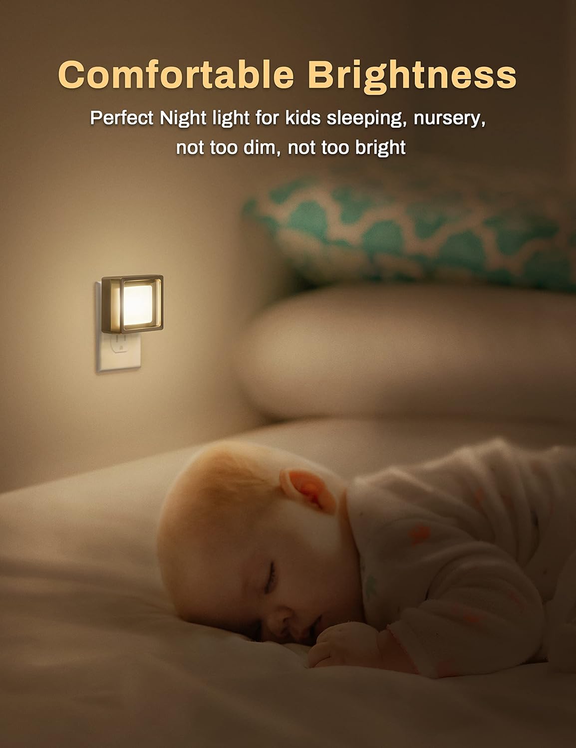 DORESshop Night Light – Compact 3x3x4.5 Inch Plug-In for Clutter-Free Hallway and Bedroom