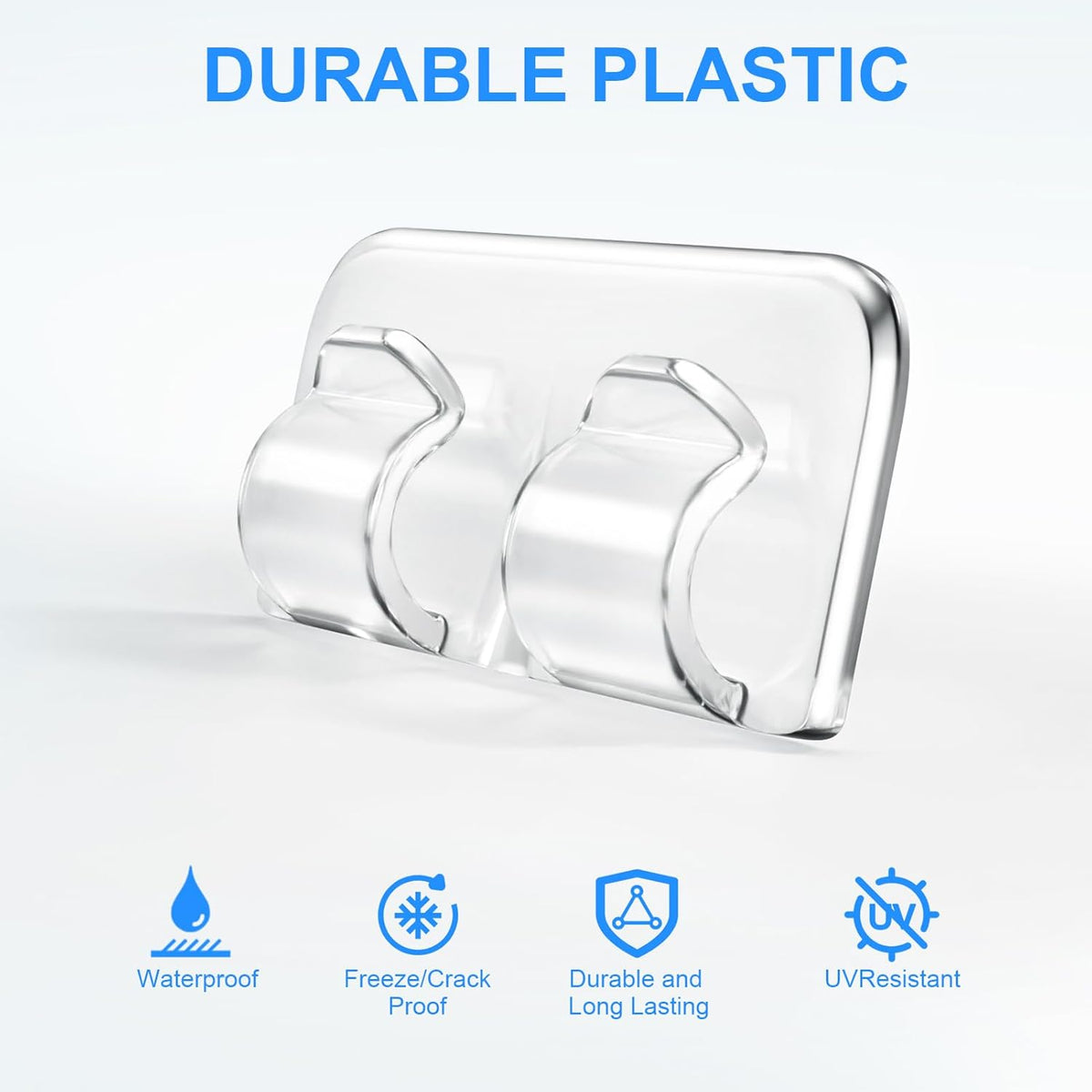 double-hook design to keep cords at consistent height and prevent slippage