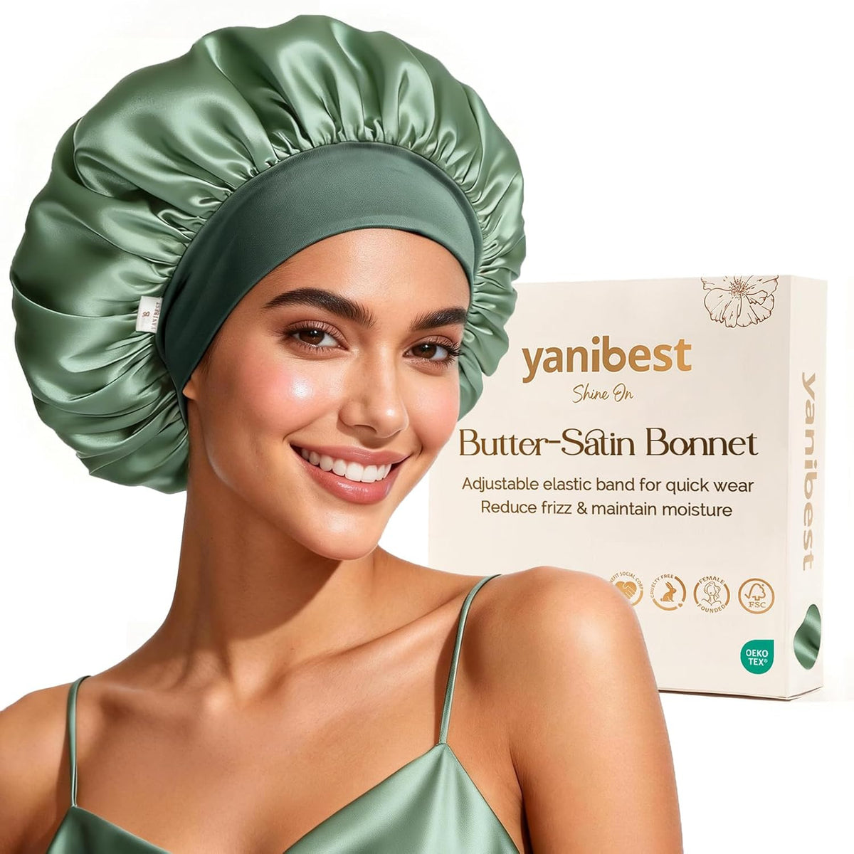 double-layer smooth satin fabric for enhanced hair protection and durability