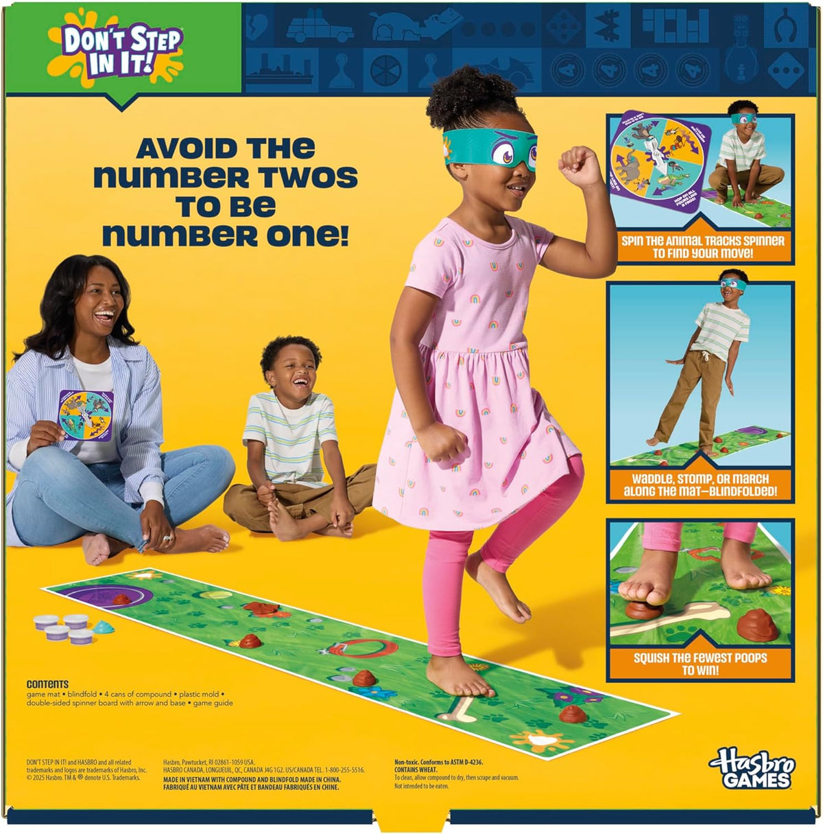 double-sided animal tracks spinner with 8 different animal movement actions