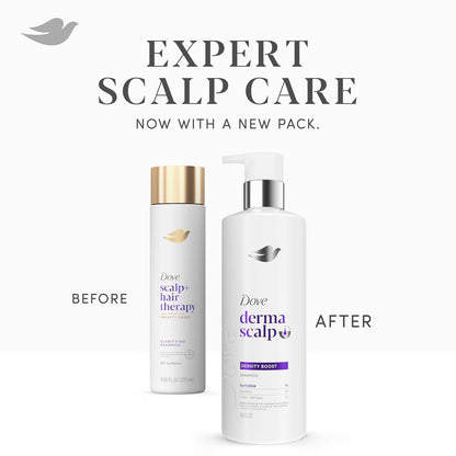 Dove Derma Scalp Density Boost Shampoo – Thoughtful Birthday Gift for Her, Vegan Hair Density System