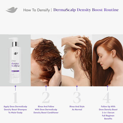 Dove Derma Scalp Density Boost Shampoo – Thoughtful Birthday Gift for Her, Vegan Hair Density System