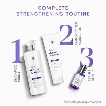 Dove Derma Scalp Density Boost Shampoo – Thoughtful Birthday Gift for Her, Vegan Hair Density System