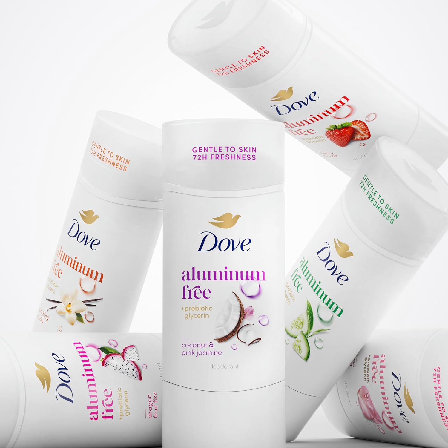 Dove Rose Mist Deodorant Stick – Clean-Lined Aluminum-Free Essential for a Clutter-Free Vanity