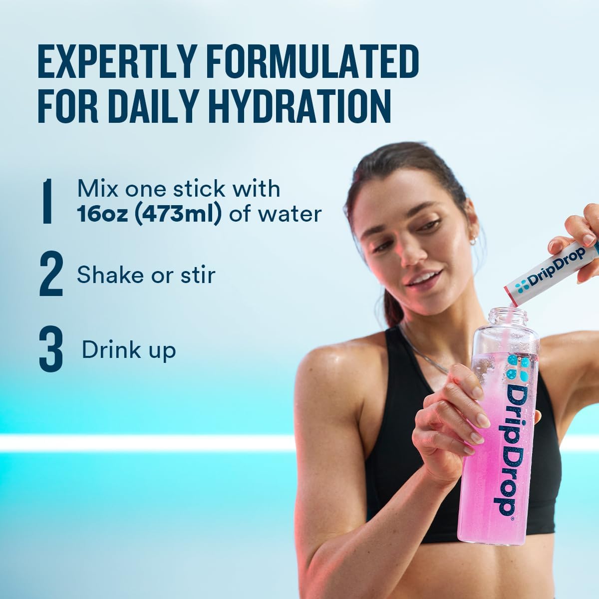 DripDrop Zero Sugar Plus - Wellness Gift Set for Her, Holiday Hydration Variety Pack with 4 Flavors