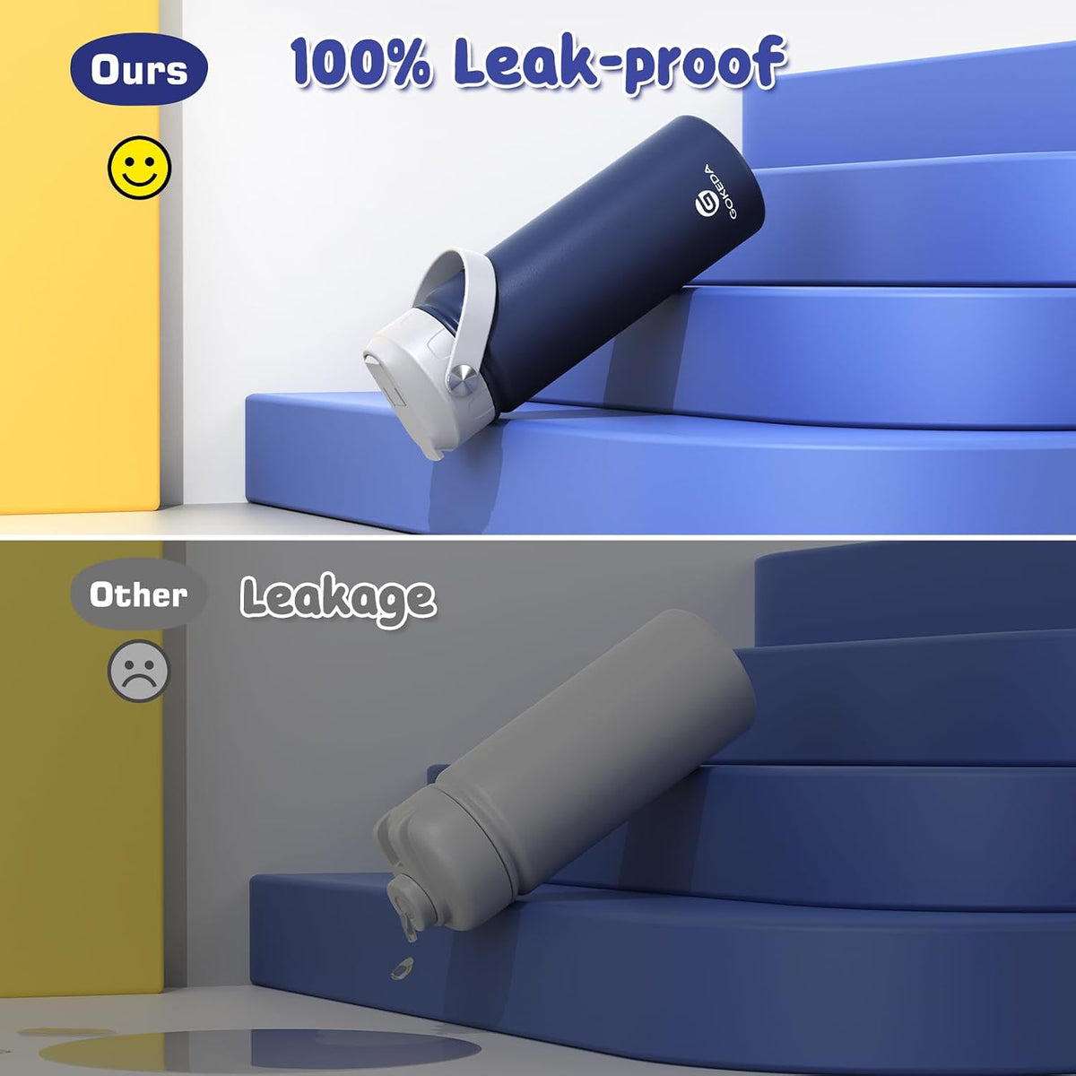drop-resistant stainless steel tumbler body