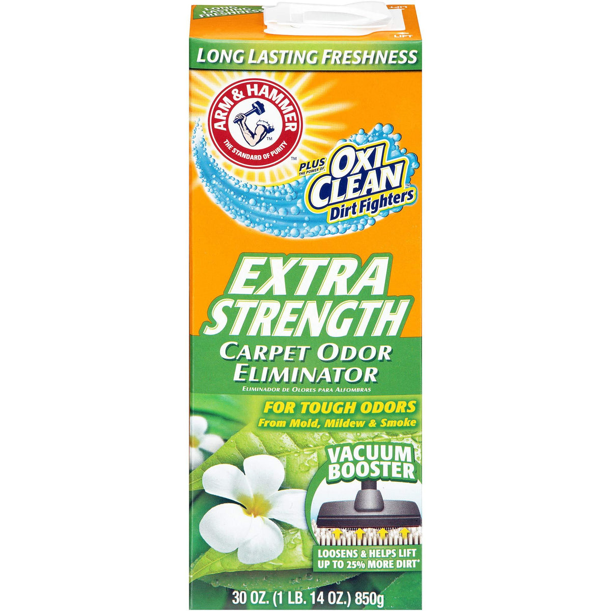 dual-action formula removes embedded dirt while deodorizing