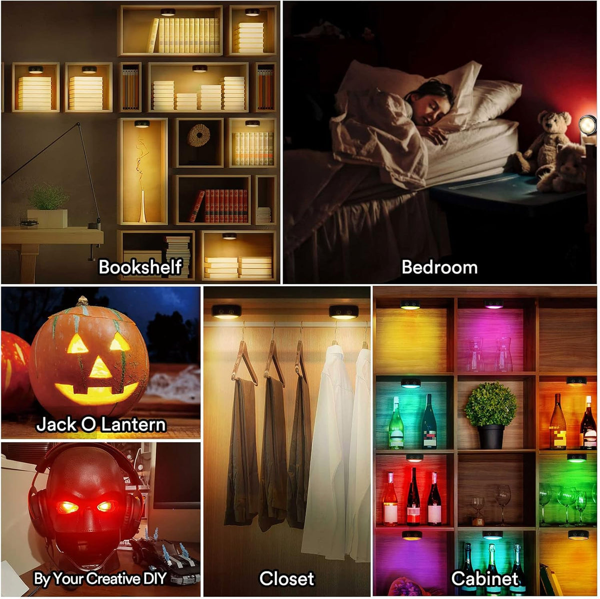 dual control: short/long press front cover and ir remote for on/off, color, and dimming