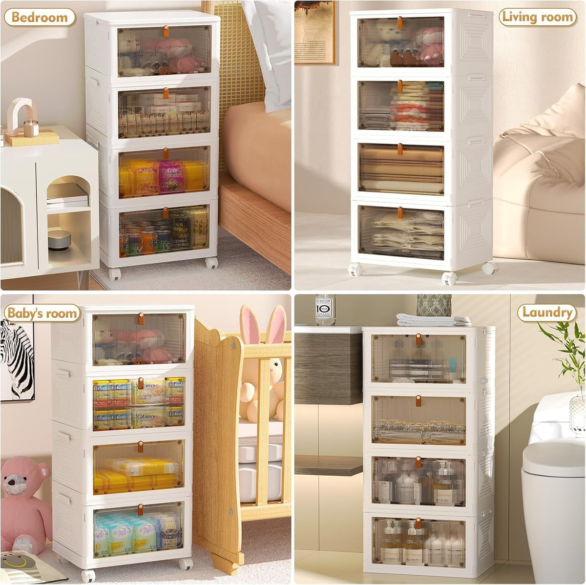 dual opening mechanism: lift-off top lid plus magnetic front door