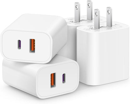 dual-port design with 20w usb-c pd and 18w usb-a output