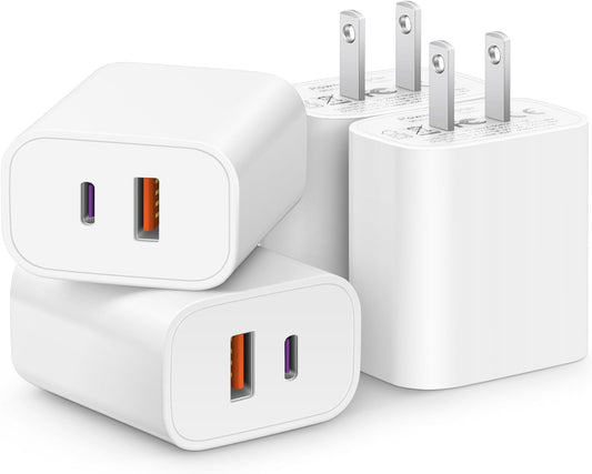 dual-port design with 20w usb-c pd and 18w usb-a output