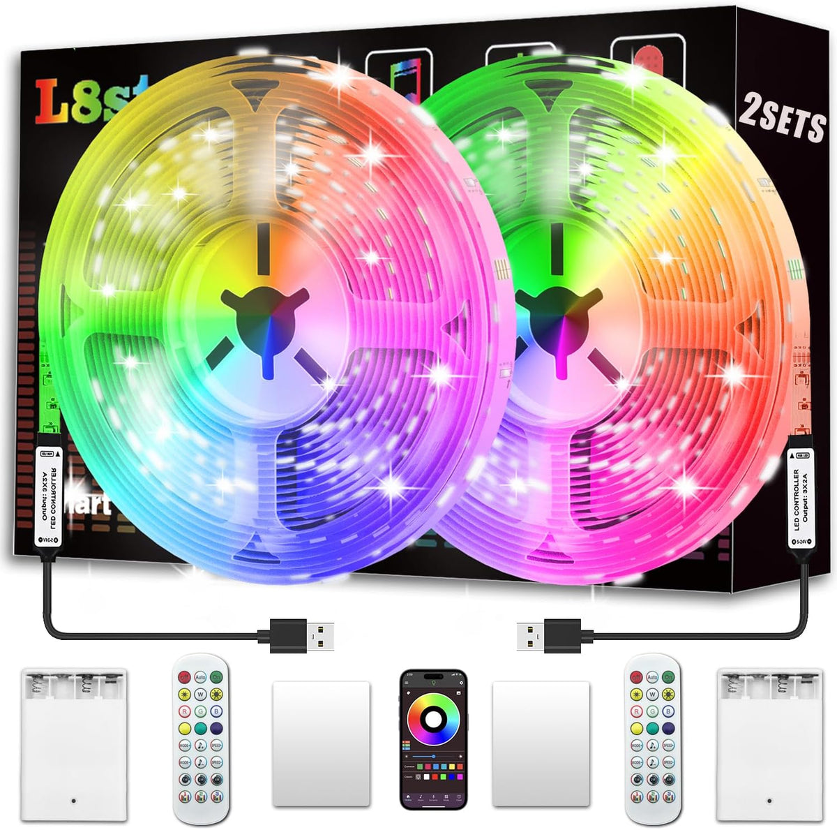 dual power: 4x aa batteries or usb adapter (portable + plug-in flexibility)