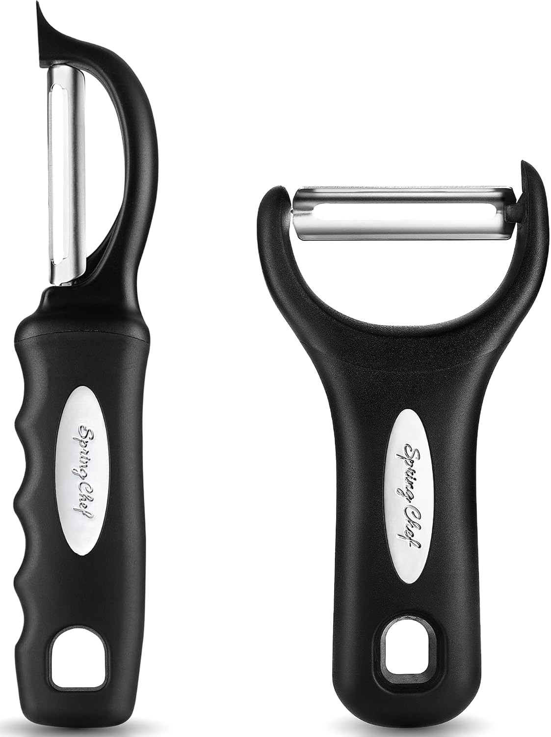 dual ultra-sharp stainless steel blades with swivel action