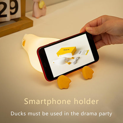 Duck Night Light – Baby Room Lamp for Nursery and Playroom, BPA-Free Squishy LED with Touch Dimmer