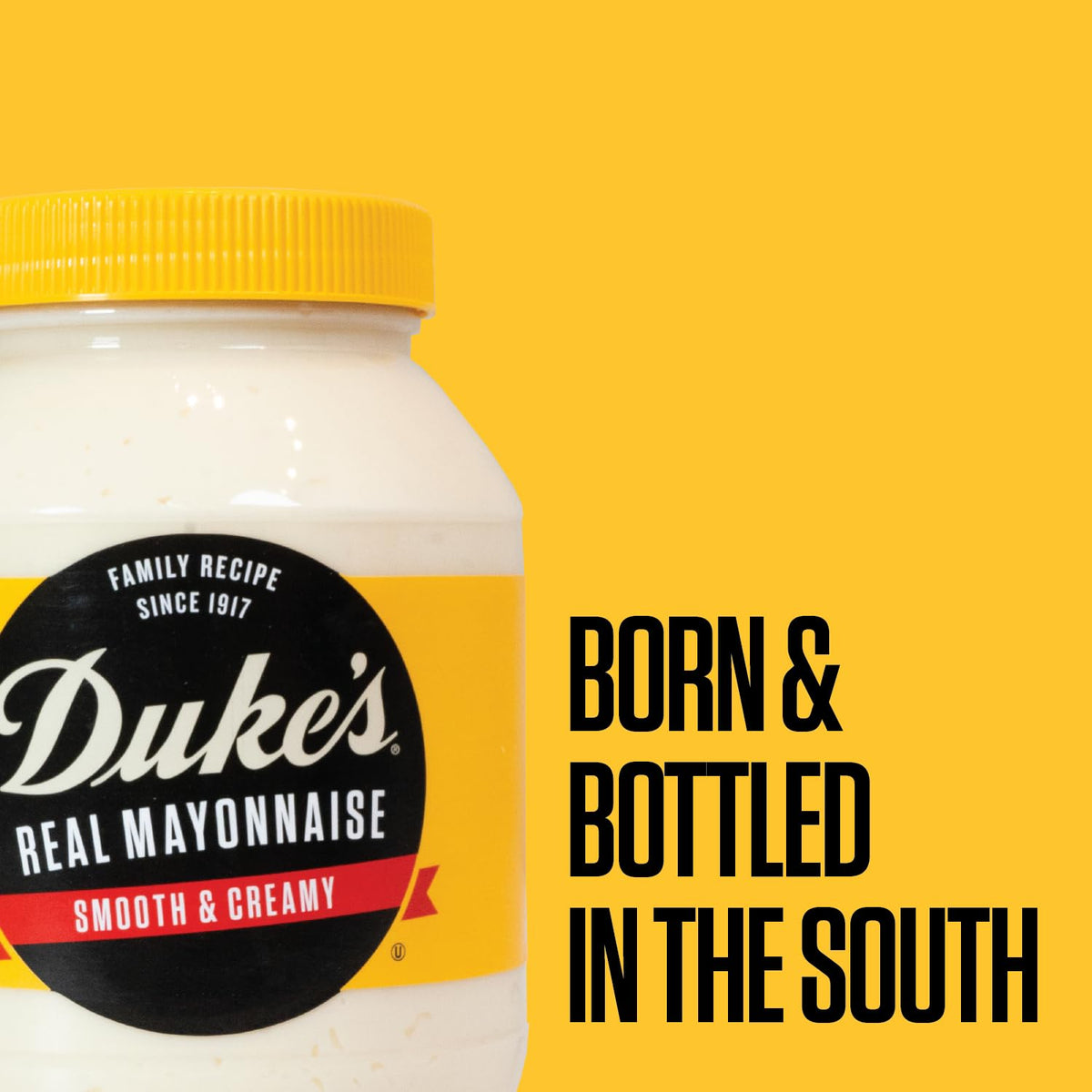 Duke's Real Mayonnaise Squeeze Bottle – Family-Size Mayo for School Lunches and Snack Time, 18 Ounce