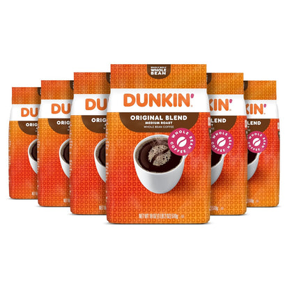 dunkin' original blend medium roast whole bean coffee