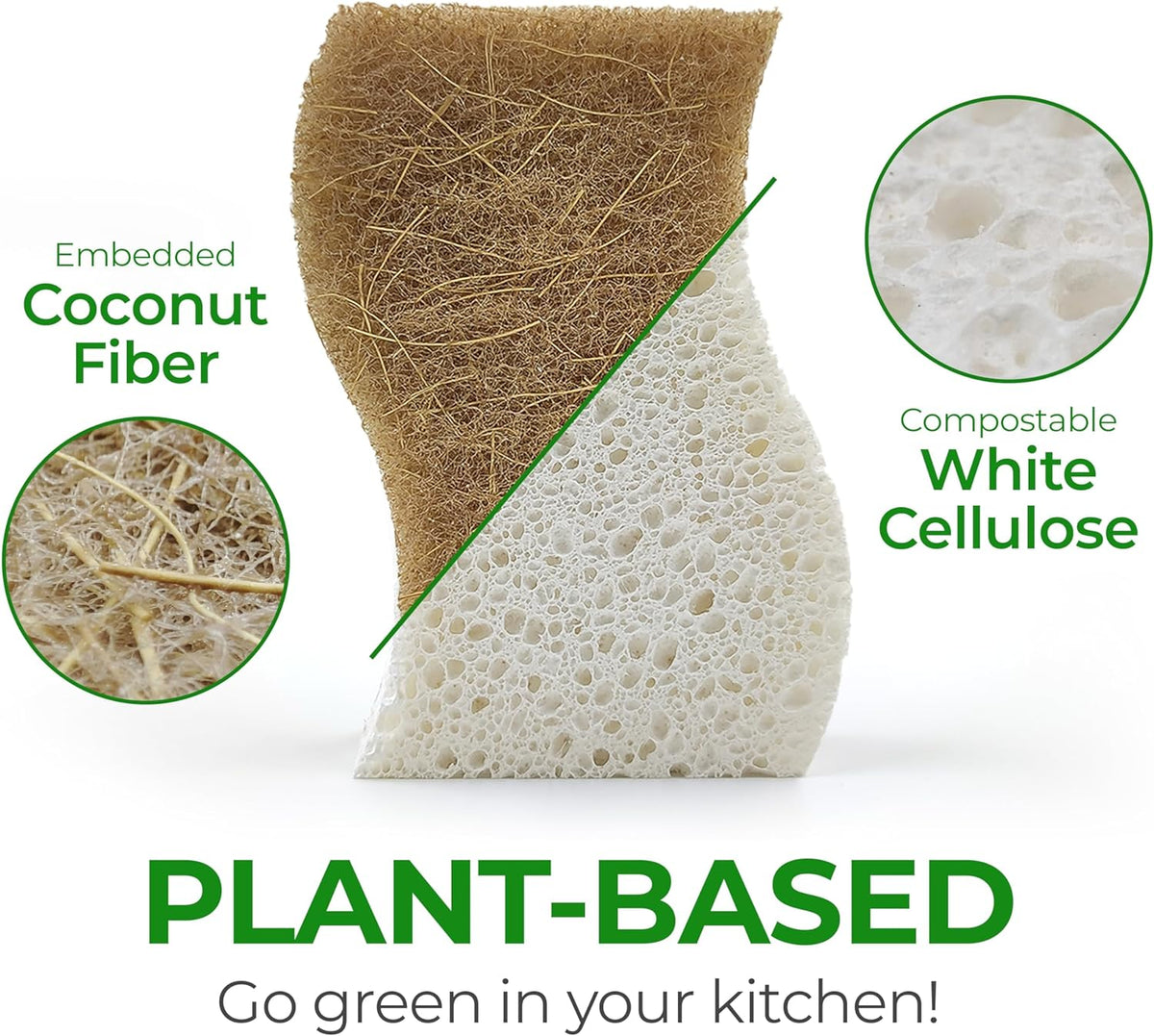 durable coconut husk scrubber side
