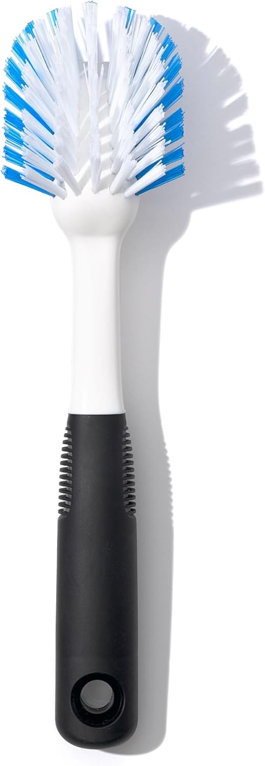 durable nylon bristles safe for non-stick and delicate cookware surfaces