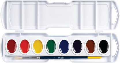 durable white storage case with built-in mixing wells