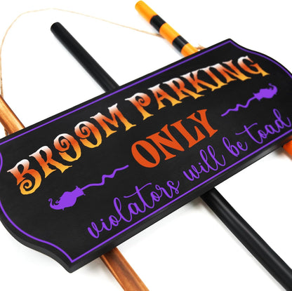 each broom features a unique styling for visual variety