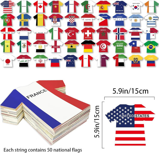 each flag measures approximately 15x15cm (5.91x5.91 inches) for substantial visual impact