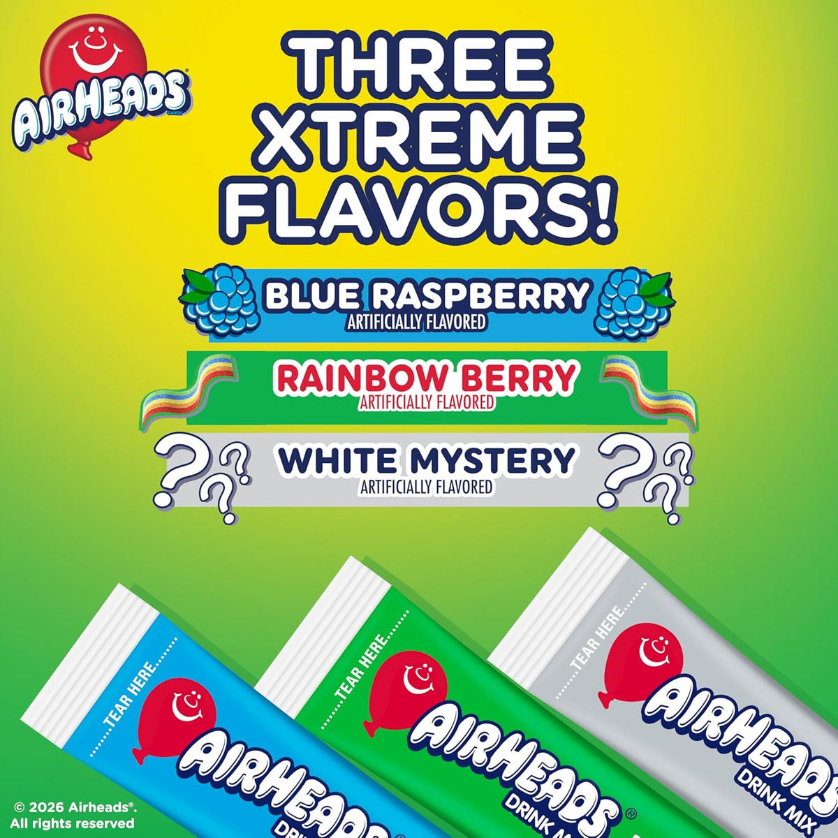 each packet designed to mix into 16.9 fl oz of water, with strength adjustable by adding more water