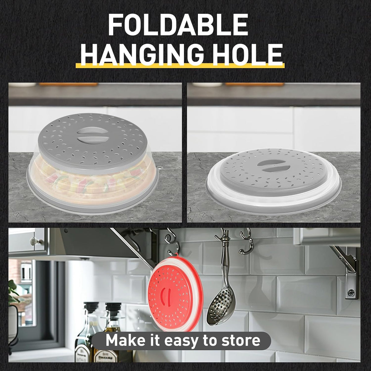 easy-grip ergonomic handle for safe removal from hot microwave
