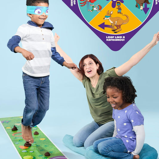 easy-to-clean floor mat serving as the game play surface