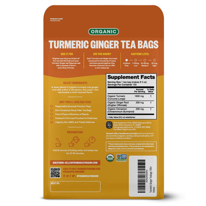 eco-conscious tea bags made of unbleached abacá hemp fiber paper with no staples, strings, dyes, or glue