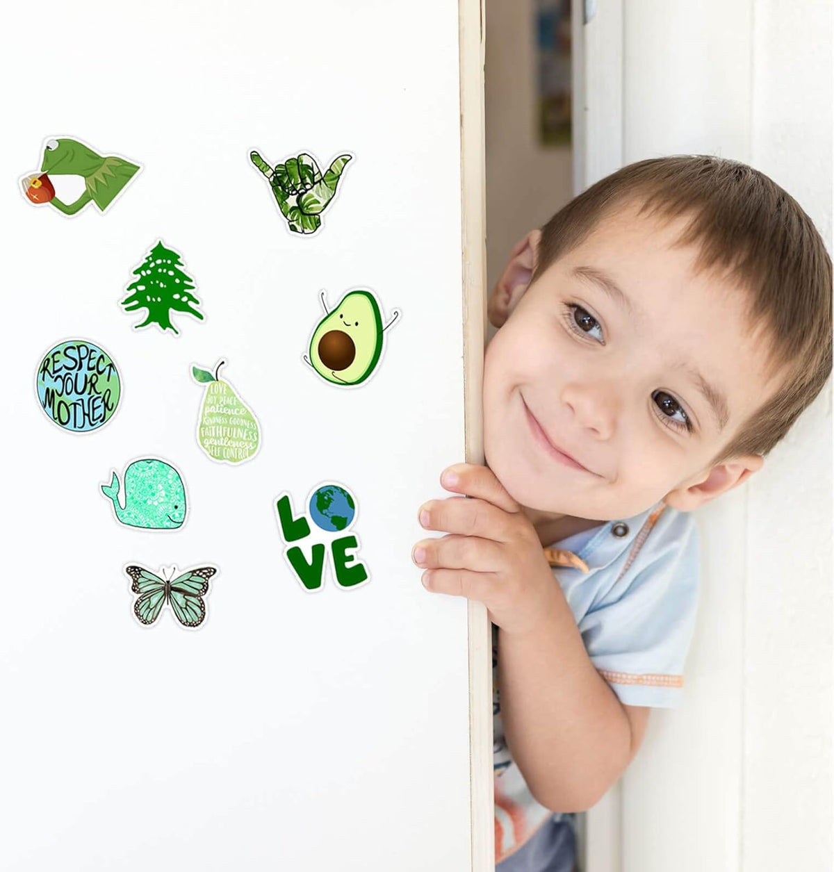 EcoEarth Earth Day Stickers for Home Office – Inspirational Climate Decals for Laptop Covers, Notebooks & Desktop Motivation Boards