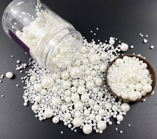 edible pearl sugar ball sprinkles in 120g / 4.2oz shaker jar