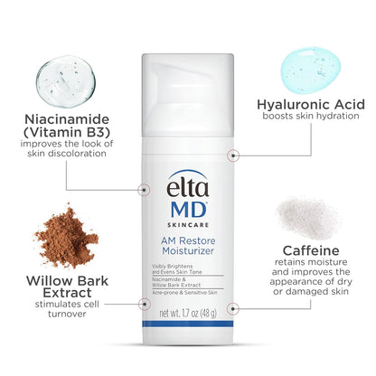 EltaMD AM Restore Face Moisturizer Gift Set – Dermatologist-Trusted Skincare for Her