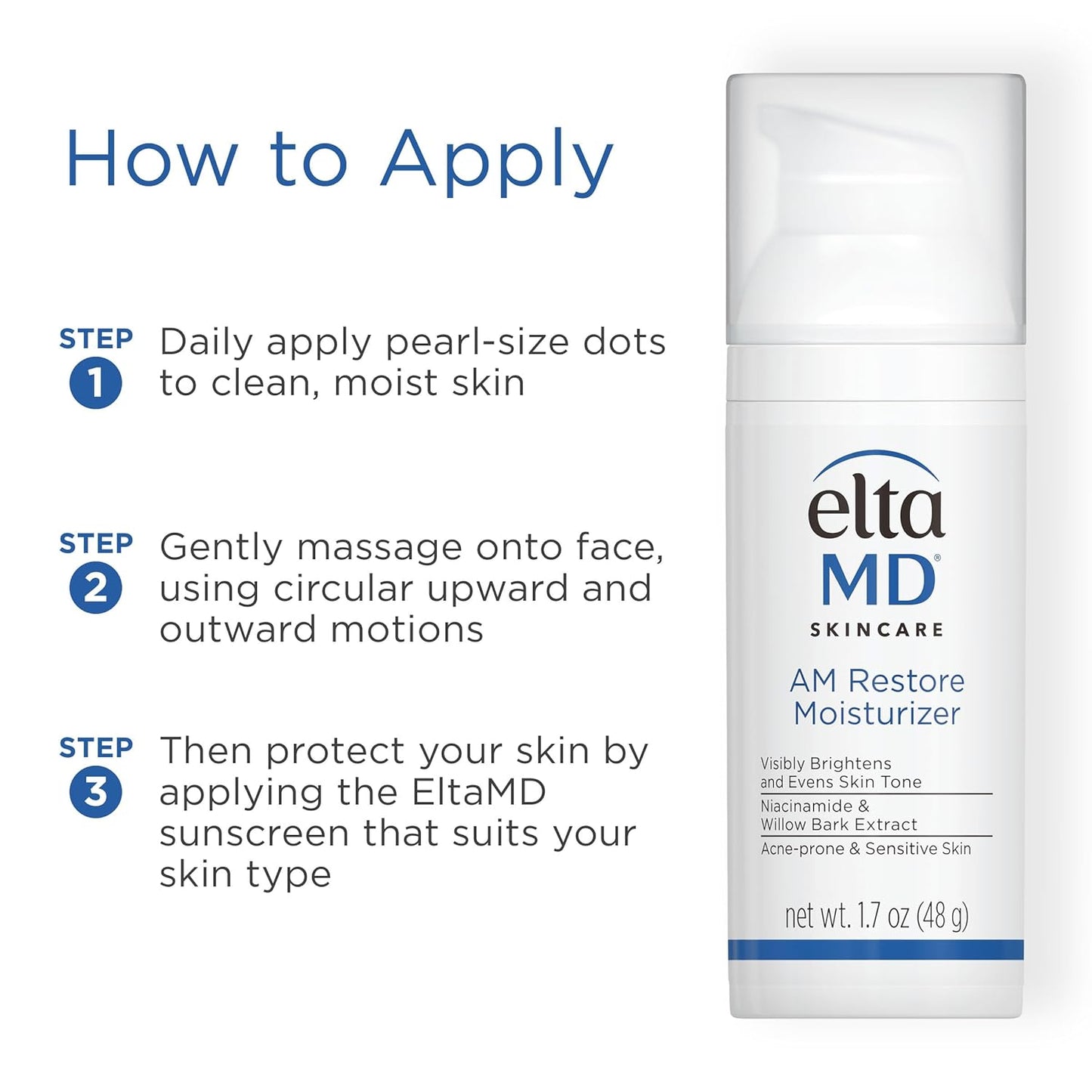 EltaMD AM Restore Face Moisturizer Gift Set – Dermatologist-Trusted Skincare for Her