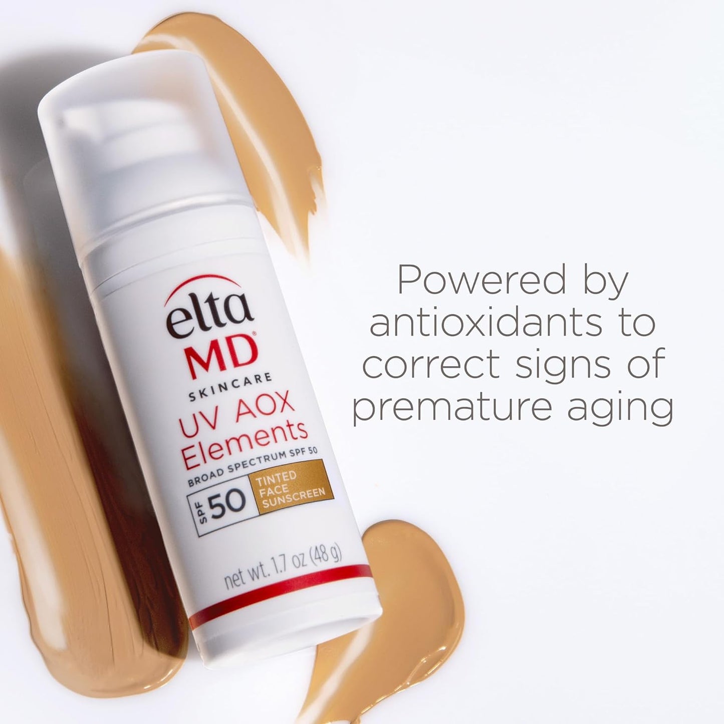 EltaMD UV AOX Elements Tinted Mineral Sunscreen SPF 50 – Premium Antioxidant Skincare Investment
