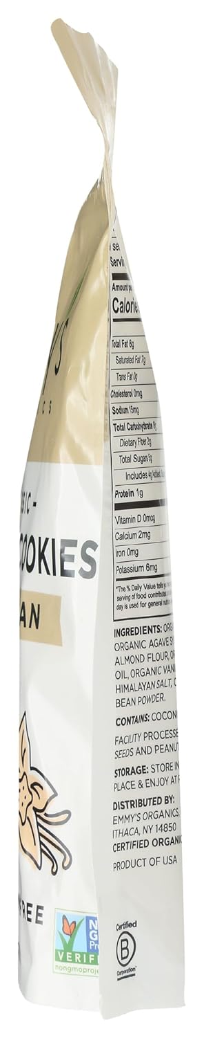 EMMYS Organic Vanilla Coconut Macaroons, 6 OZ – Naturally Gluten-Free Snack for Sensitive Little Eaters