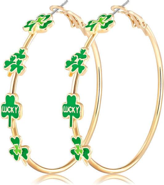 enamel-coated charm designs including shamrock, bunny, sombrero, cactus, mask, and 'mardi gras' lettering