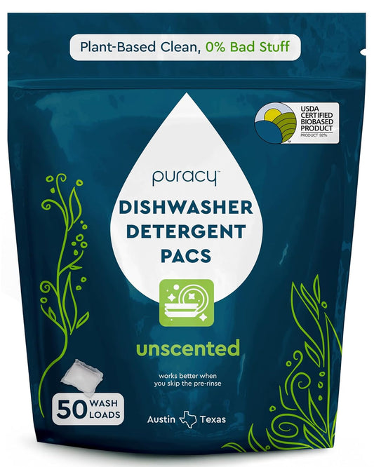 enzyme-powered cleaning action that dissolves grime without pre-soaking