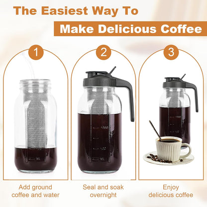 ergonomic thicken handle for secure carrying and pouring